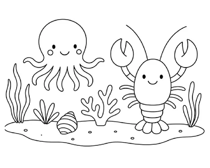 fundo do mar para colorir e imprimir para imprimir e colorir - imagem 4
